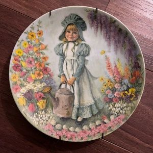 1986 Reco Mary Mary Collectors Plate From The Mother Goose Series